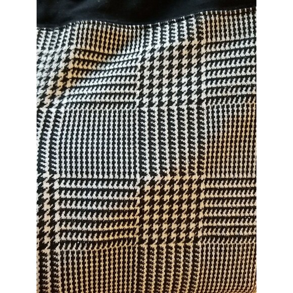 INC International Concepts Houndstooth Tapered-Leg Pants Black 8 Stretch T36 - Picture 7 of 7